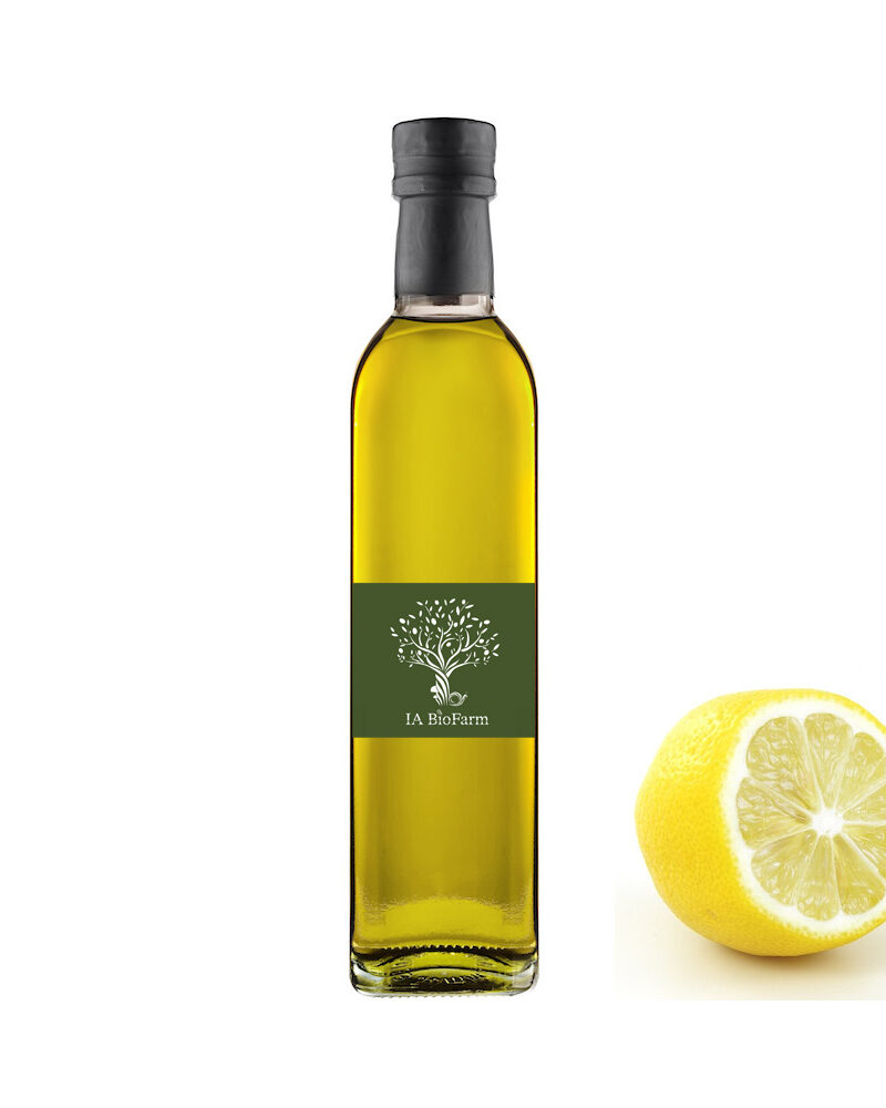 Olio extravergine di oliva biologico aromatizzato al limone